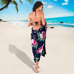 Vintage Blossom Floral Pattern Print Beach Sarong Wrap