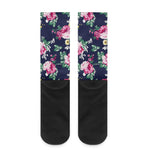 Vintage Blossom Floral Pattern Print Crew Socks