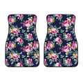 Vintage Blossom Floral Pattern Print Front Car Floor Mats