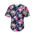 Vintage Blossom Floral Pattern Print Men's Baseball Jersey