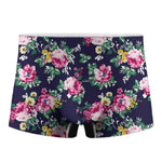 Vintage Blossom Floral Pattern Print Men's Boxer Briefs