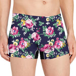 Vintage Blossom Floral Pattern Print Men's Boxer Briefs