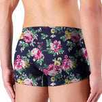 Vintage Blossom Floral Pattern Print Men's Boxer Briefs