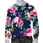 Vintage Blossom Floral Pattern Print Men's Crewneck Sweatshirt GearFrost