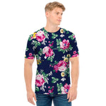 Vintage Blossom Floral Pattern Print Men's T-Shirt