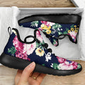 Vintage Blossom Floral Pattern Print Mesh Knit Shoes