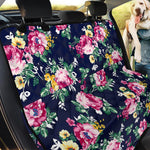 Vintage Blossom Floral Pattern Print Pet Car Back Seat Cover