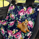 Vintage Blossom Floral Pattern Print Pet Car Back Seat Cover