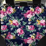 Vintage Blossom Floral Pattern Print Pet Car Back Seat Cover