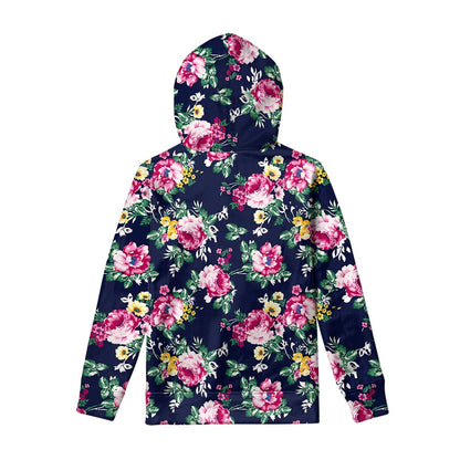 Vintage Blossom Floral Pattern Print Pullover Hoodie