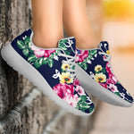 Vintage Blossom Floral Pattern Print Sport Shoes GearFrost