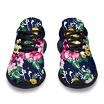 Vintage Blossom Floral Pattern Print Sport Shoes GearFrost