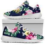 Vintage Blossom Floral Pattern Print Sport Shoes GearFrost