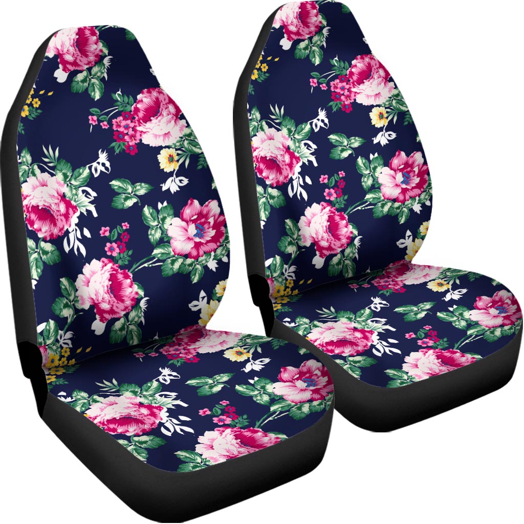Vintage Blossom Floral Pattern Print Universal Fit Car Seat Covers
