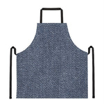Vintage Blue Denim Jeans Print Apron