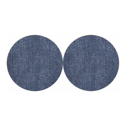 Vintage Blue Denim Jeans Print Car Coasters