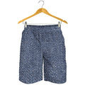 Vintage Blue Denim Jeans Print Men's Shorts