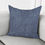 Vintage Blue Denim Jeans Print Pillow Cover
