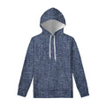 Vintage Blue Denim Jeans Print Pullover Hoodie