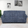 Vintage Blue Denim Jeans Print Sofa Cover