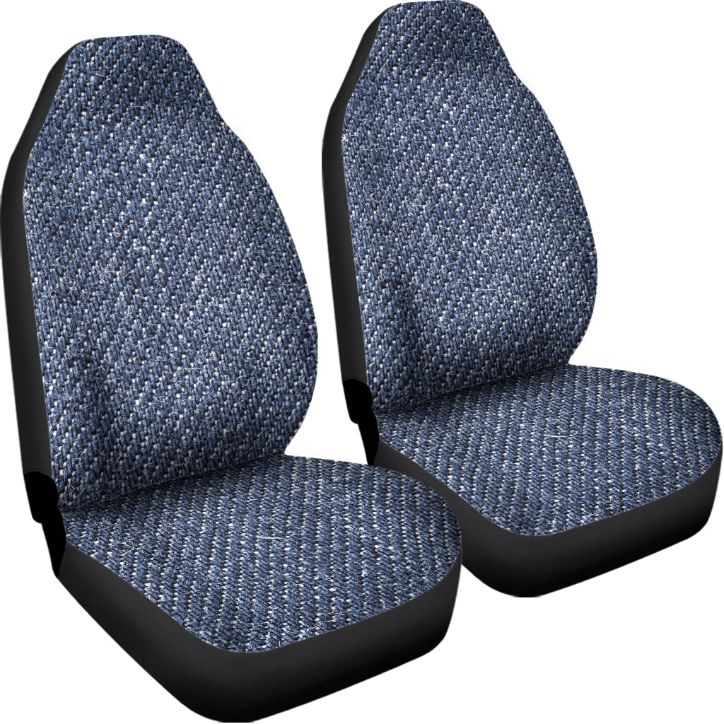 Vintage Blue Denim Jeans Print Universal Fit Car Seat Covers