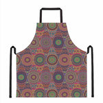 Vintage Bohemian Floral Mandala Print Apron