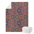 Vintage Bohemian Floral Mandala Print Blanket