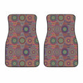 Vintage Bohemian Floral Mandala Print Front Car Floor Mats