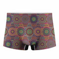 Vintage Bohemian Floral Mandala Print Men's Boxer Briefs