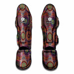 Vintage Bohemian Floral Mandala Print Muay Thai Shin Guard