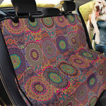 Vintage Bohemian Floral Mandala Print Pet Car Back Seat Cover