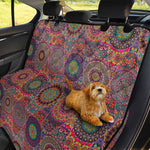 Vintage Bohemian Floral Mandala Print Pet Car Back Seat Cover