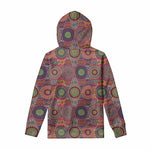 Vintage Bohemian Floral Mandala Print Pullover Hoodie