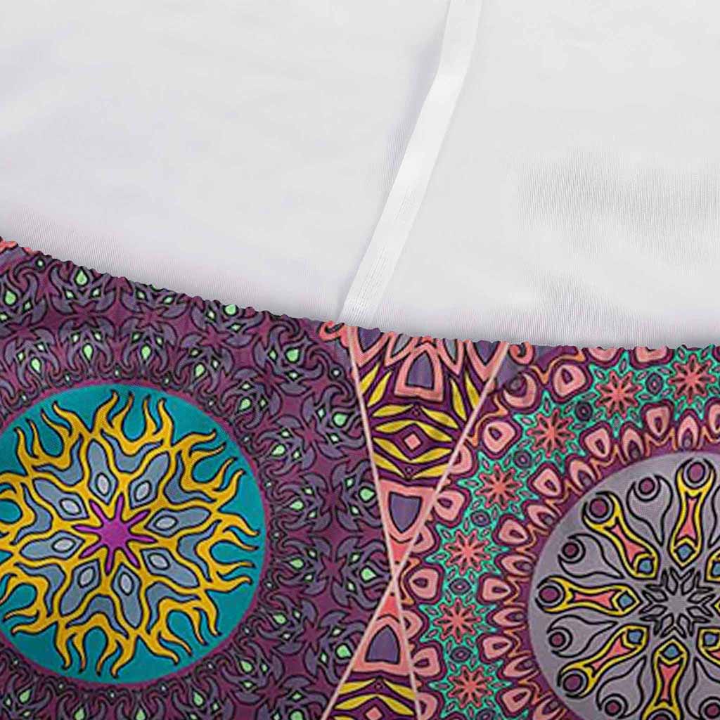 Vintage Bohemian Floral Mandala Print Sofa Cover