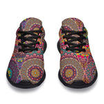 Vintage Bohemian Floral Mandala Print Sport Shoes GearFrost