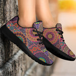 Vintage Bohemian Floral Mandala Print Sport Shoes GearFrost