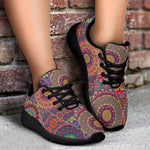 Vintage Bohemian Floral Mandala Print Sport Shoes GearFrost