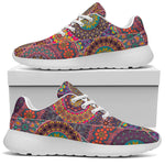 Vintage Bohemian Floral Mandala Print Sport Shoes GearFrost
