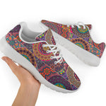 Vintage Bohemian Floral Mandala Print Sport Shoes GearFrost
