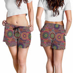 Vintage Bohemian Floral Mandala Print Women's Shorts