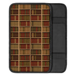 Vintage Bookshelf Pattern Print Car Center Console Cover