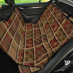 Vintage Bookshelf Pattern Print Pet Car Back Seat Cover