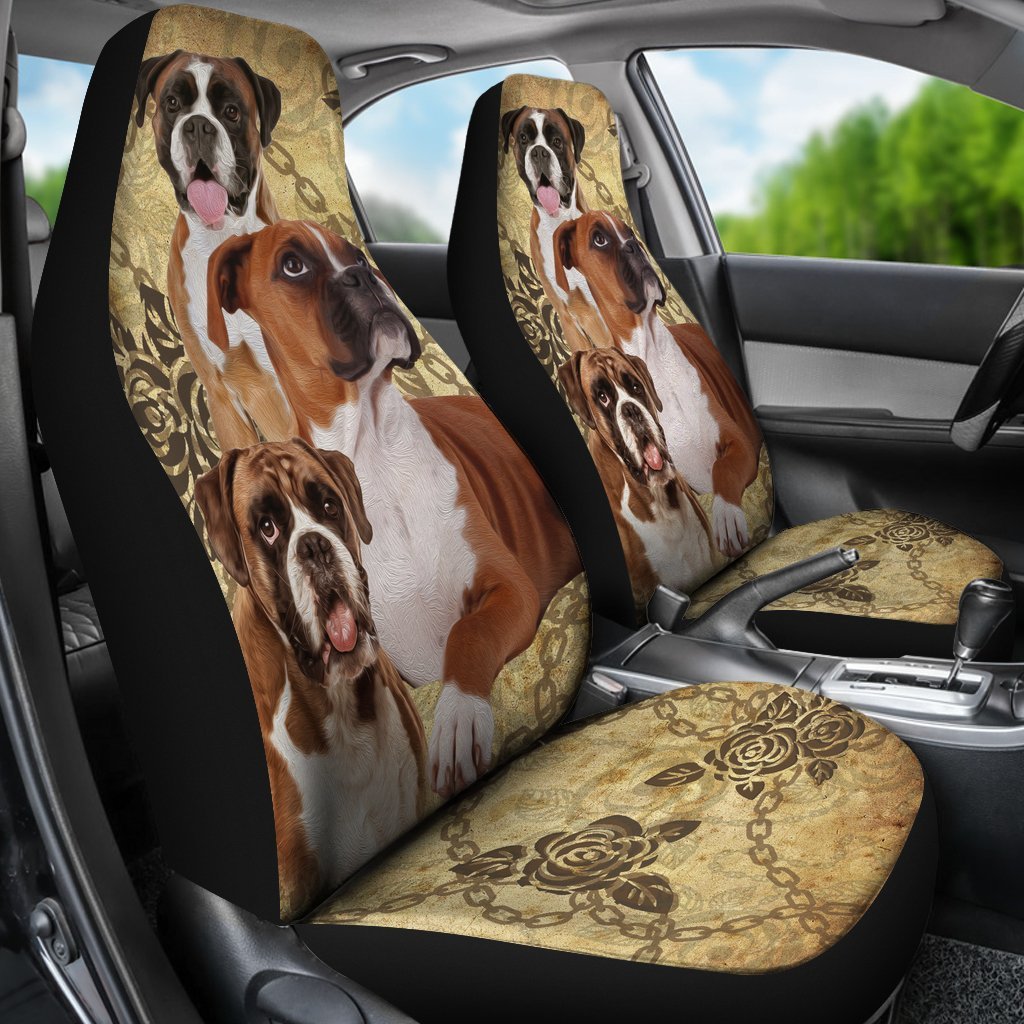 Vintage Boxer Universal Fit Car Seat Covers GearFrost