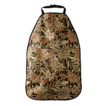 Vintage Brown Bohemian Floral Print Car Seat Organizers