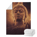 Vintage Buddha Statue Print Blanket