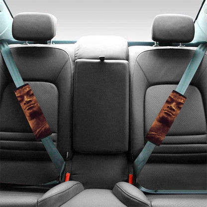 Vintage Buddha Statue Print Car Seat Belt Covers