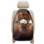 Vintage Buddha Statue Print Car Seat Organizers
