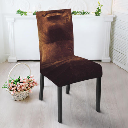 Vintage Buddha Statue Print Dining Chair Slipcover