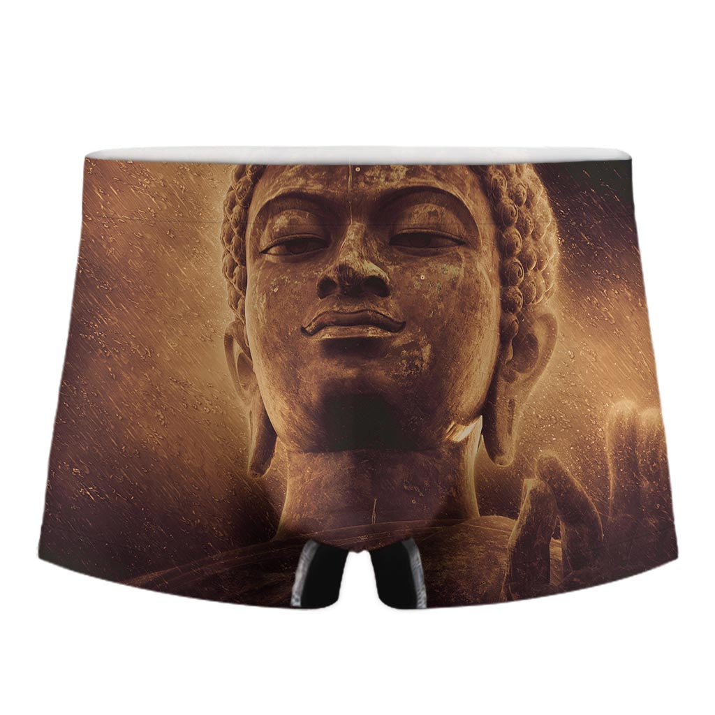 Vintage Buddha Statue Print Men's Boxer Briefs