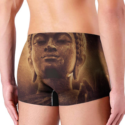 Vintage Buddha Statue Print Men's Boxer Briefs
